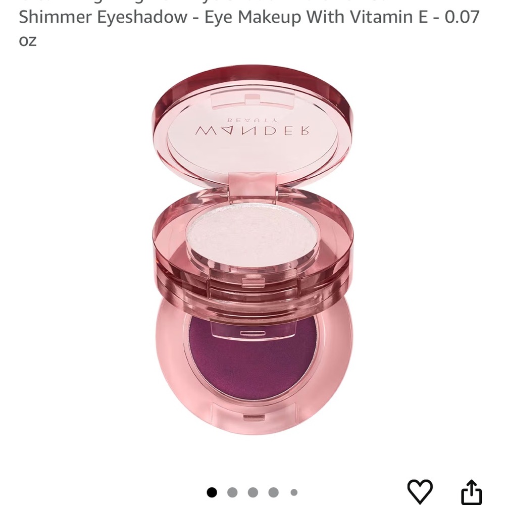 Wander Beauty Dual Eyeshadow - Purple and White